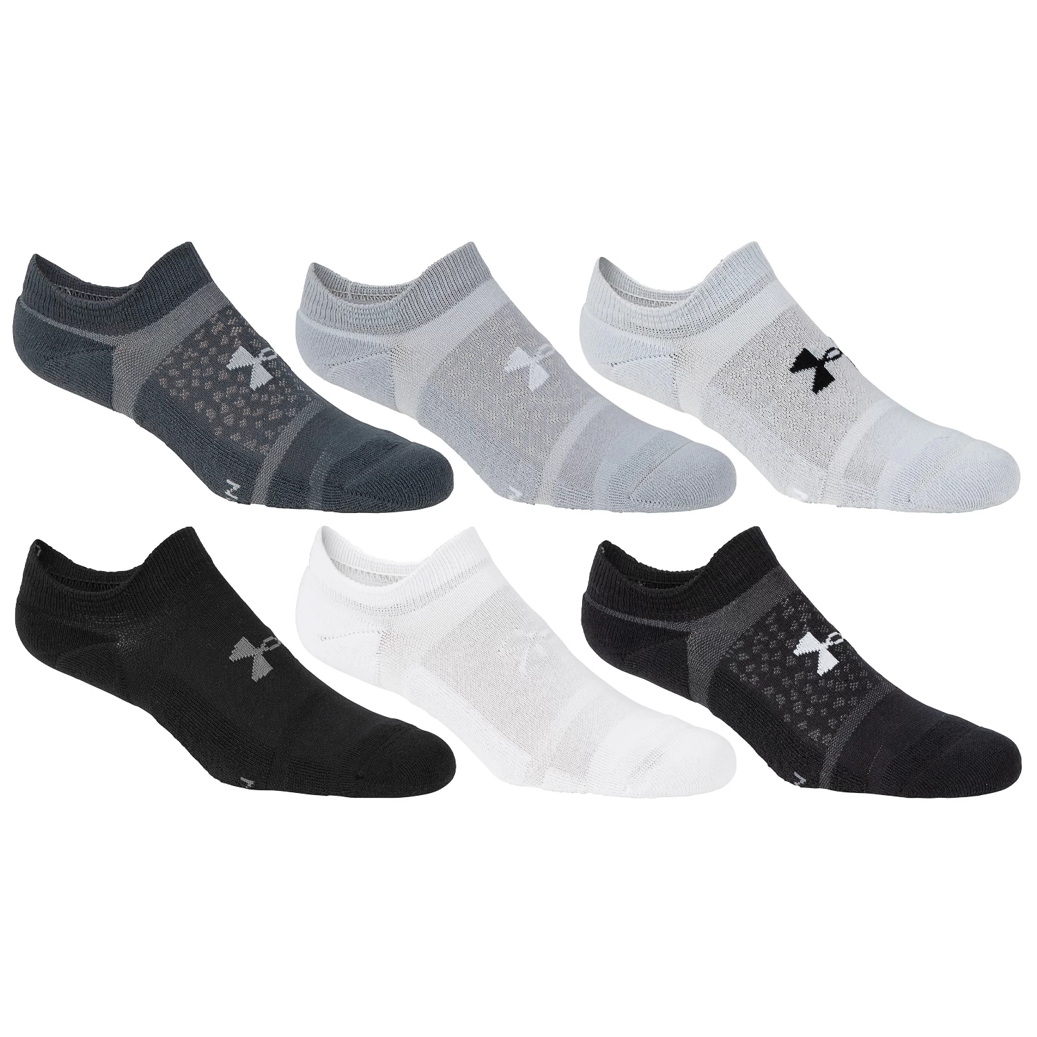 Under Armour Women's Cushioned No Show Socks - 6-Pack 3 Under Armour Women's Cushioned No Show Socks - 6-Pack