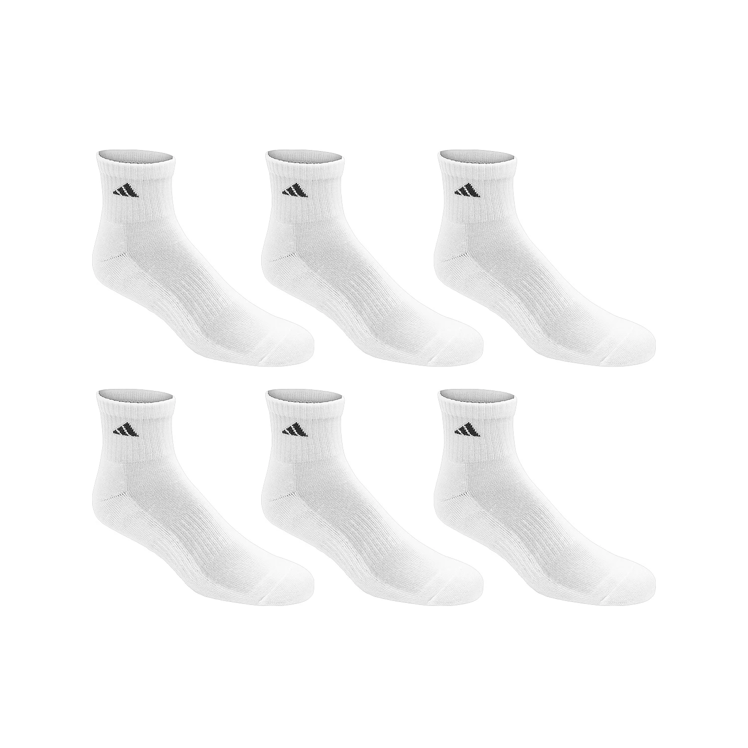 Adidas Athletic Quarter Socks - 6-Pack 3 Adidas Athletic Quarter Socks - 6-Pack