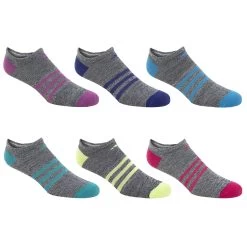 Adidas Girls' Superlite No Show Socks - 6-Pack