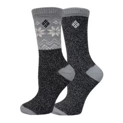 Columbia Women's Super Soft Snowdrift Crew Socks - 2-Pack